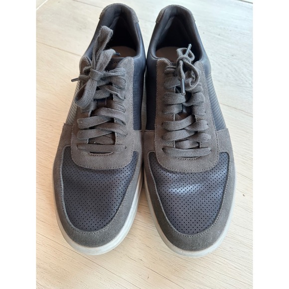 Cole Haan Grand Men's Gray Suede Perforated Leather Sneakers Size 12 Lightweight - Picture 2 of 7